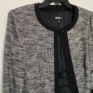 Authentic DKNY DONNA KARAN Black and White jacket.